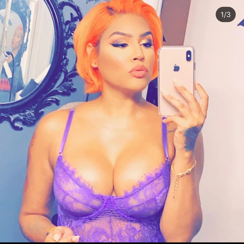 purple Sexy lace top